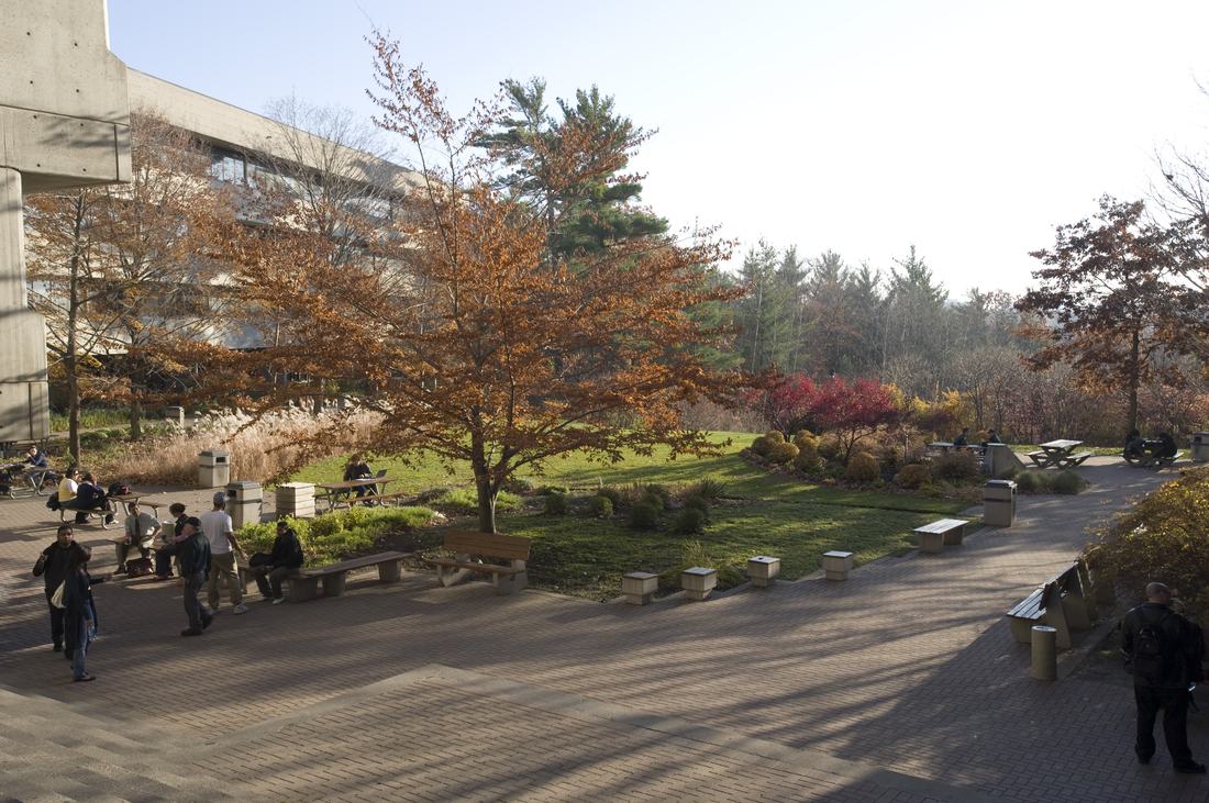 A modern university campus building
