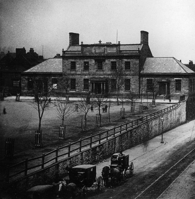 A historic view of Dalhousie College in Halifax